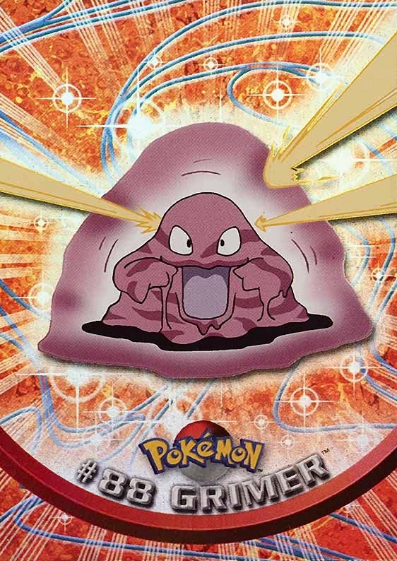 2000 Topps Pokemon TV Animation Series 2 Grimer #88 TCG Card