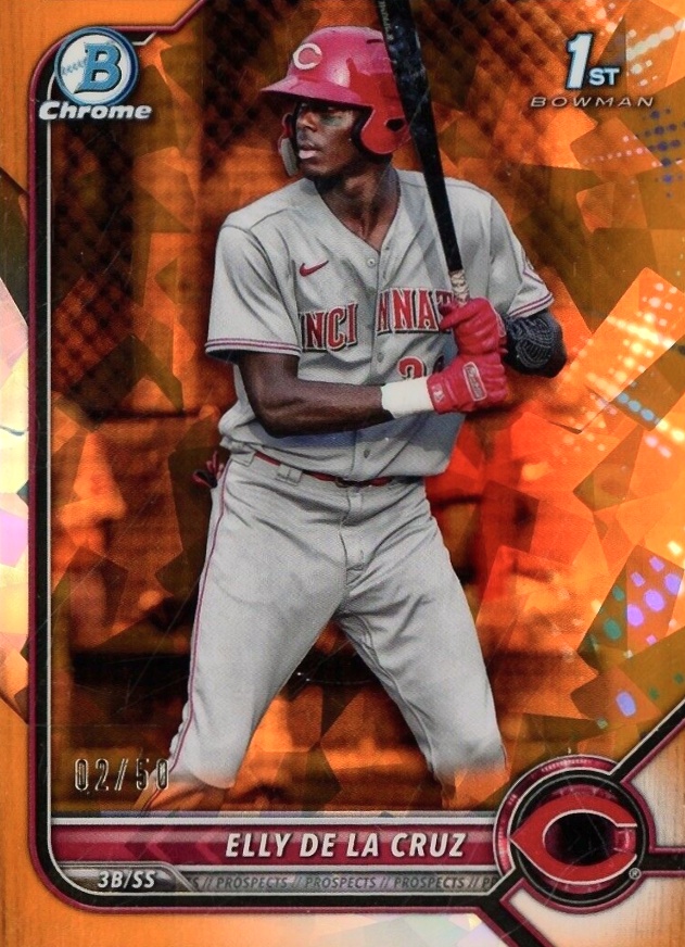 2022 Bowman Sapphire Edition Chrome Prospects Elly de La Cruz #BCP50 Baseball Card