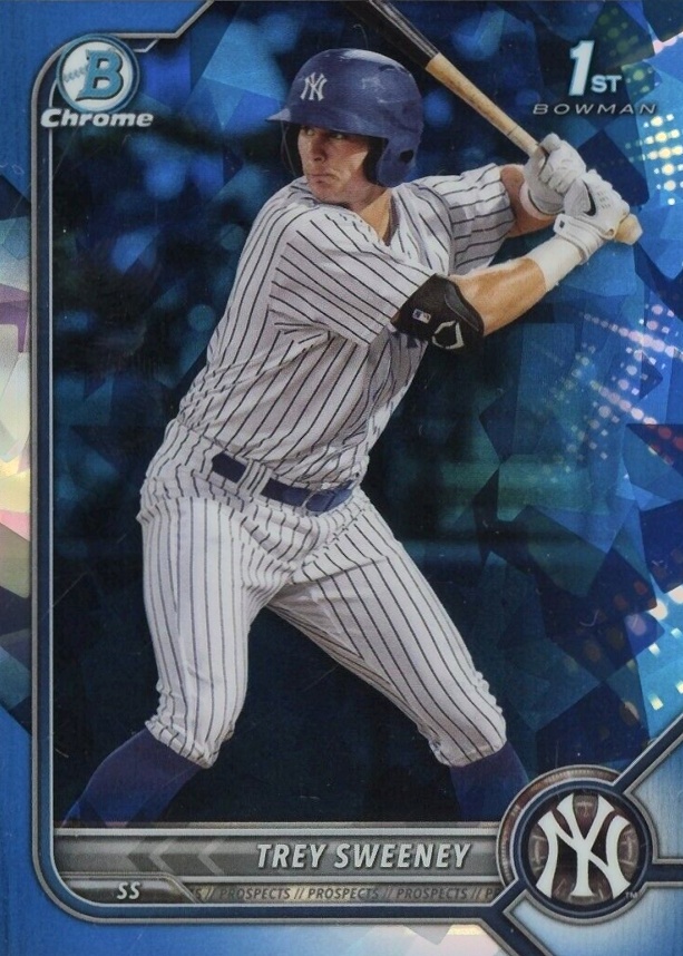 2022 Bowman Sapphire Edition Chrome Prospects Trey Sweeney #BCP137 Baseball Card