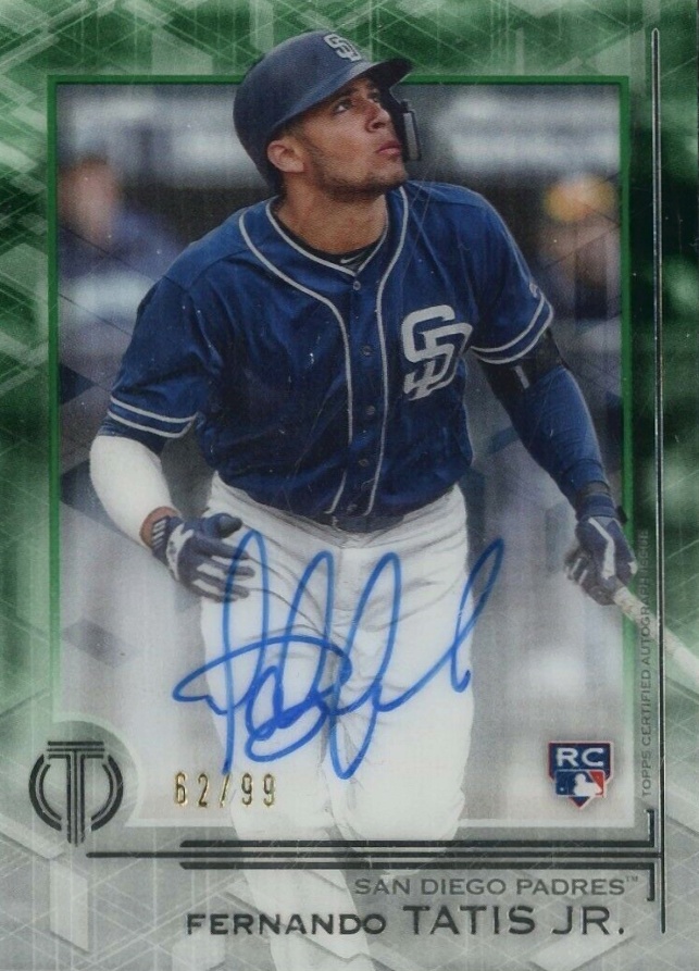 2019 Topps Tribute Autographs Fernando Tatis Jr. #TA-FTJ Baseball Card