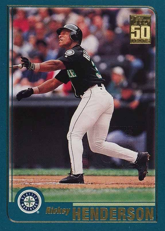 2001 Topps Rickey Henderson #105 Baseball Card