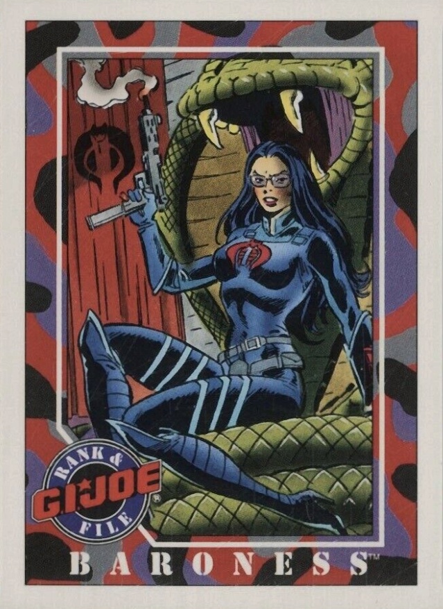 1991 Impel G.I. Joe Series 1 Baroness #36 Non-Sports Card