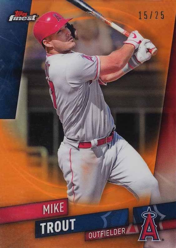 2019 Finest Mike Trout #25 Baseball Card