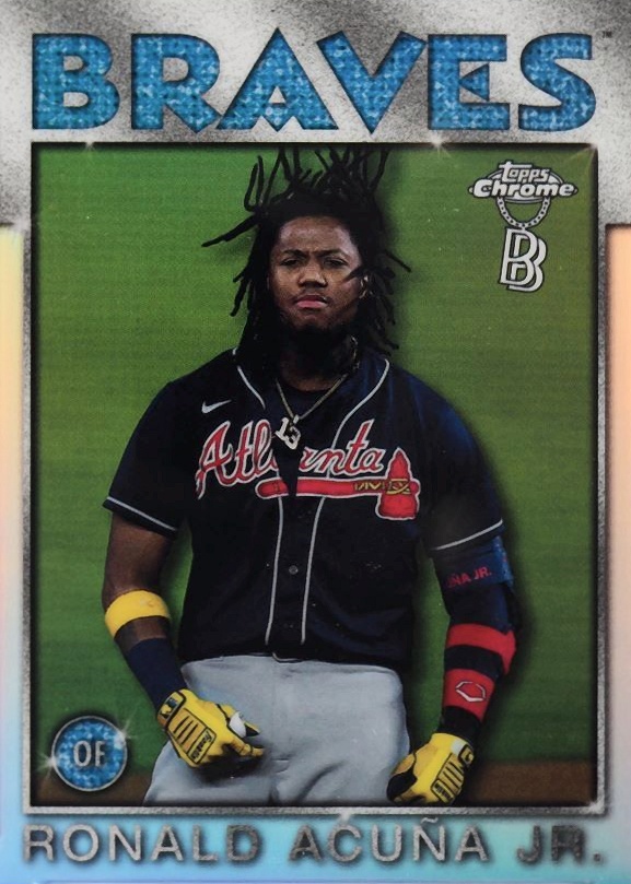 2021 Topps Chrome Ben Baller 1986 Topps Ronald Acuna Jr. #3 Baseball Card