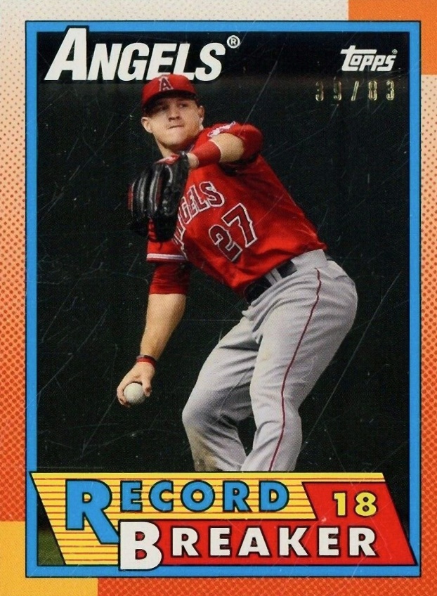 2019 Topps Transcendent VIP Party Mike Trout Through the Years Mike Trout #90RB Baseball Card