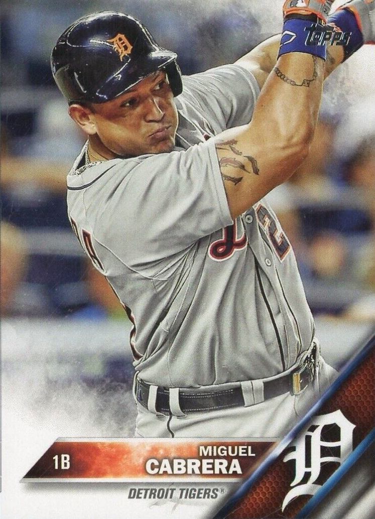 2016 Topps Miguel Cabrera #250 Baseball Card