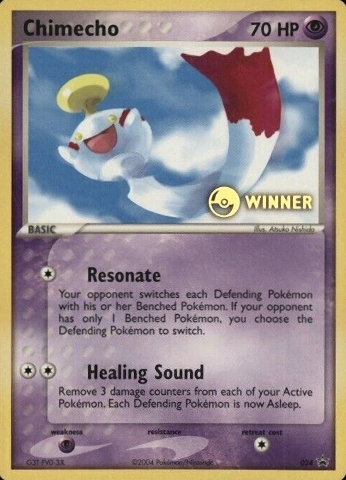 2004 Pokemon Black Star Promo Chimecho #024 TCG Card