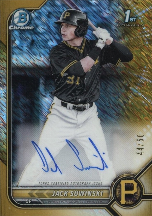 2022 Bowman Chrome Prospect Autographs Jack Suwinski #CPAJS Baseball Card