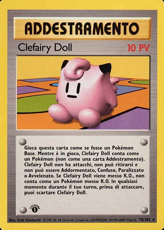 2000 Pokemon Game Clefairy Doll #70 TCG Card