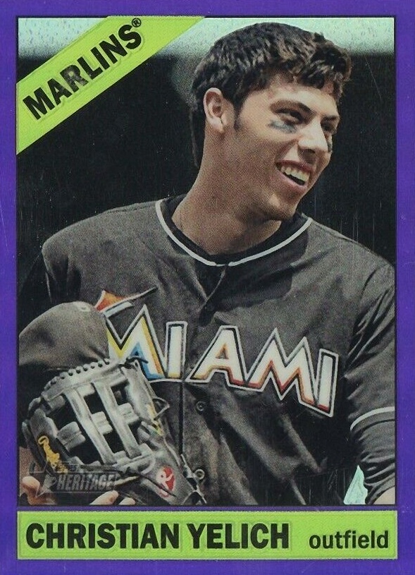 2015 Topps Heritage  Christian Yelich #486 Baseball Card