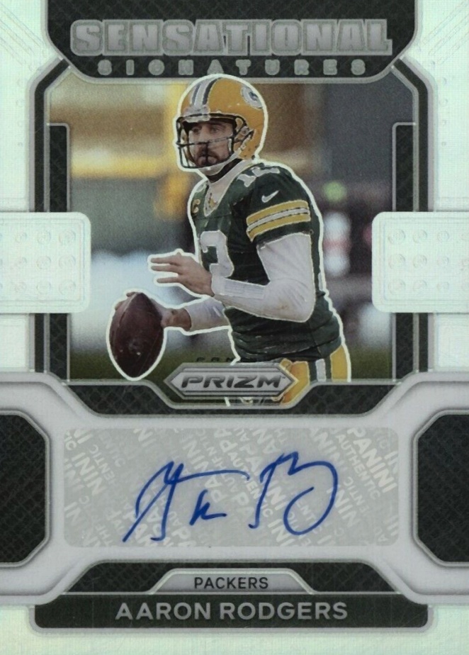 2021 Panini Prizm Sensational Signatures Aaron Rodgers #SSAR Football Card