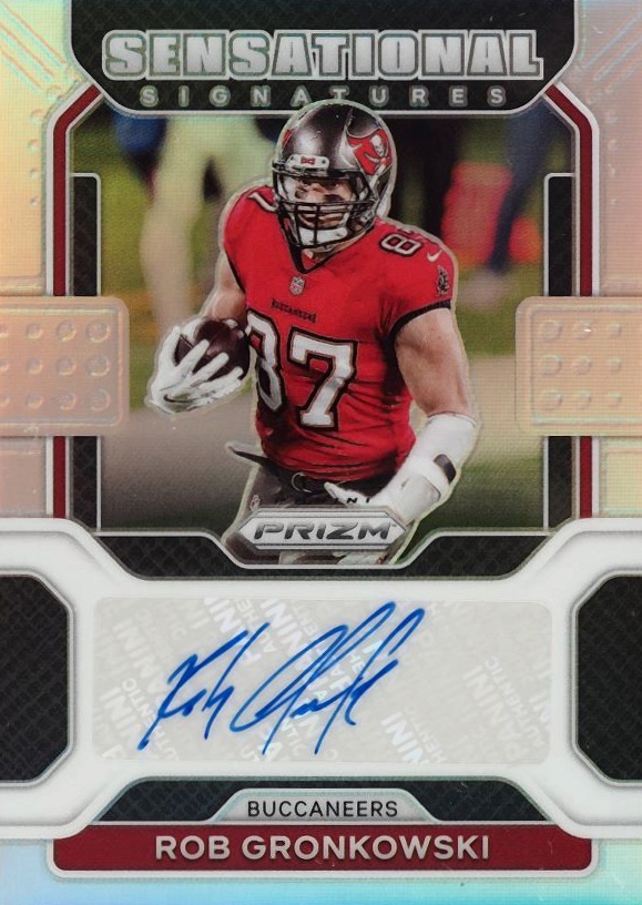 2021 Panini Prizm Sensational Signatures Rob Gronkowski #SSRG Football Card