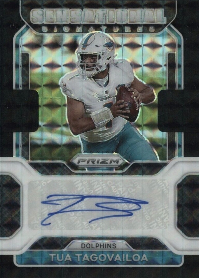 2021 Panini Prizm Sensational Signatures Tua Tagovailoa #SSTT Football Card