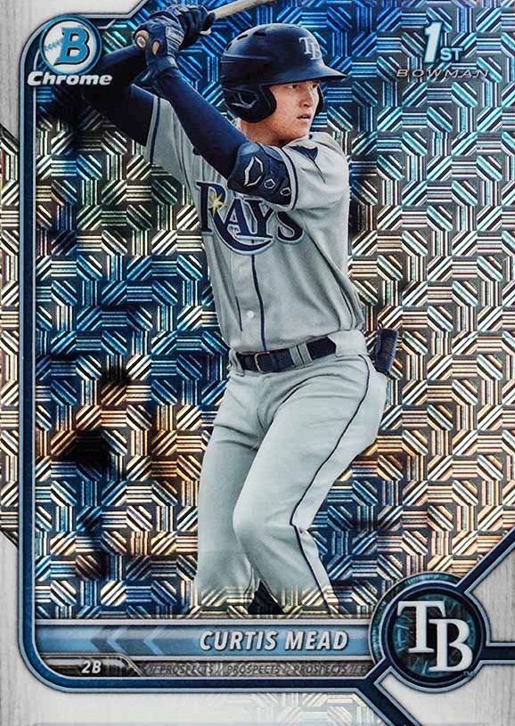 2022 Bowman Mega Box Chrome Curtis Mead #10 Baseball Card