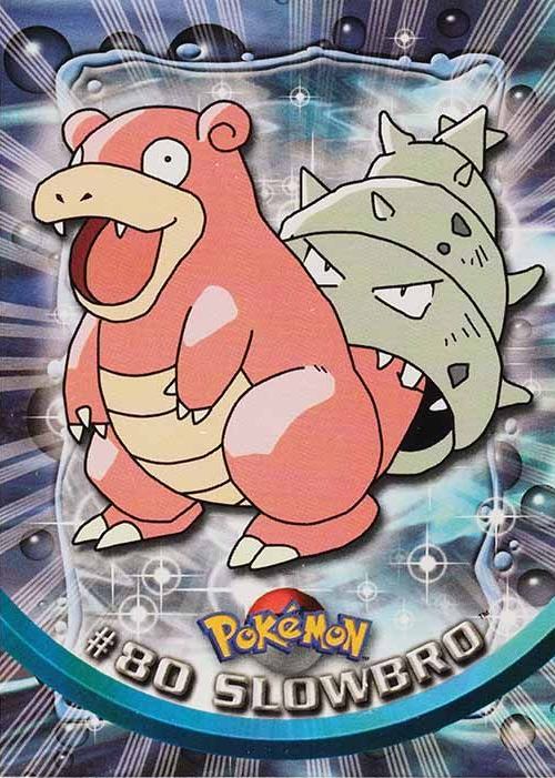 2000 Topps Pokemon TV Animation Series 2 Slowbro #80 TCG Card