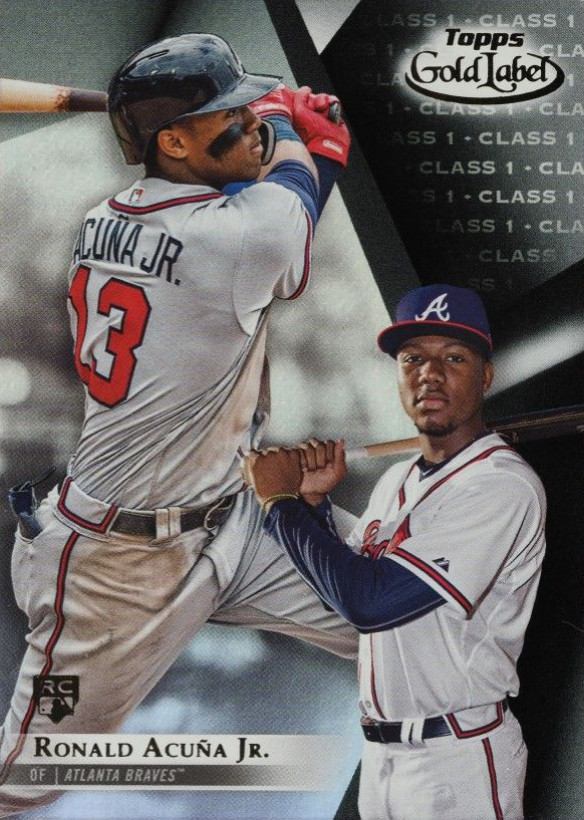 2018 Topps Gold Label  Ronald Acuna Jr. #99 Baseball Card