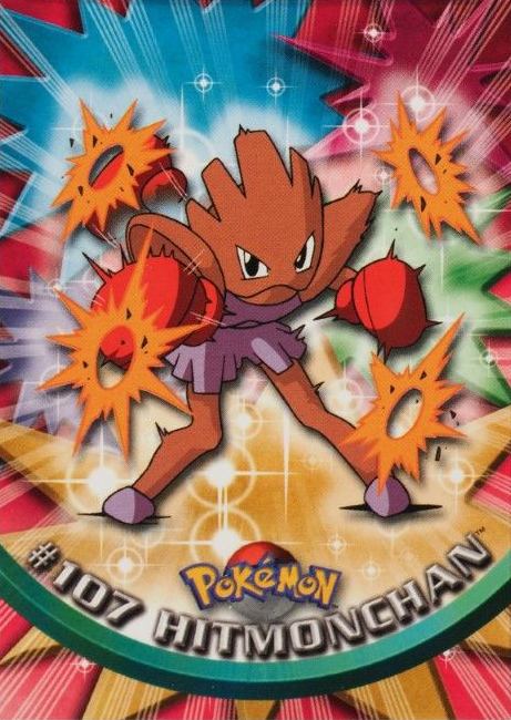 2000 Topps Pokemon TV Animation Series 2 Hitmonchan #107 TCG Card