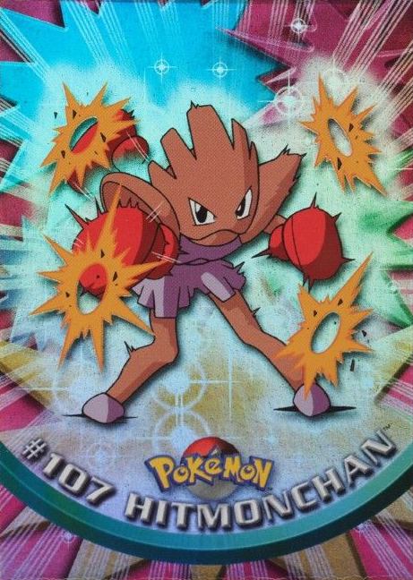 2000 Topps Pokemon TV Animation Series 2 Hitmonchan #107 TCG Card