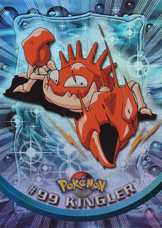 2000 Topps Pokemon TV Animation Series 2 Kingler #99 TCG Card