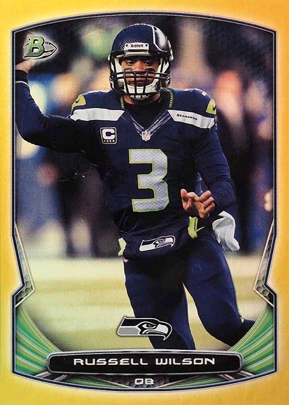 2014 Bowman Russell Wilson #9 Football Card