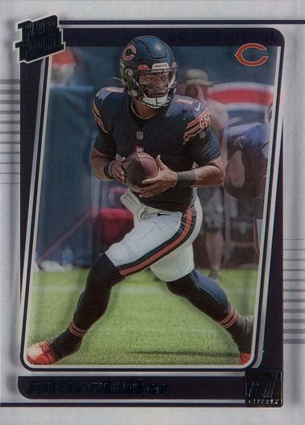 2021 Panini Clearly Donruss Justin Fields #53 Football Card