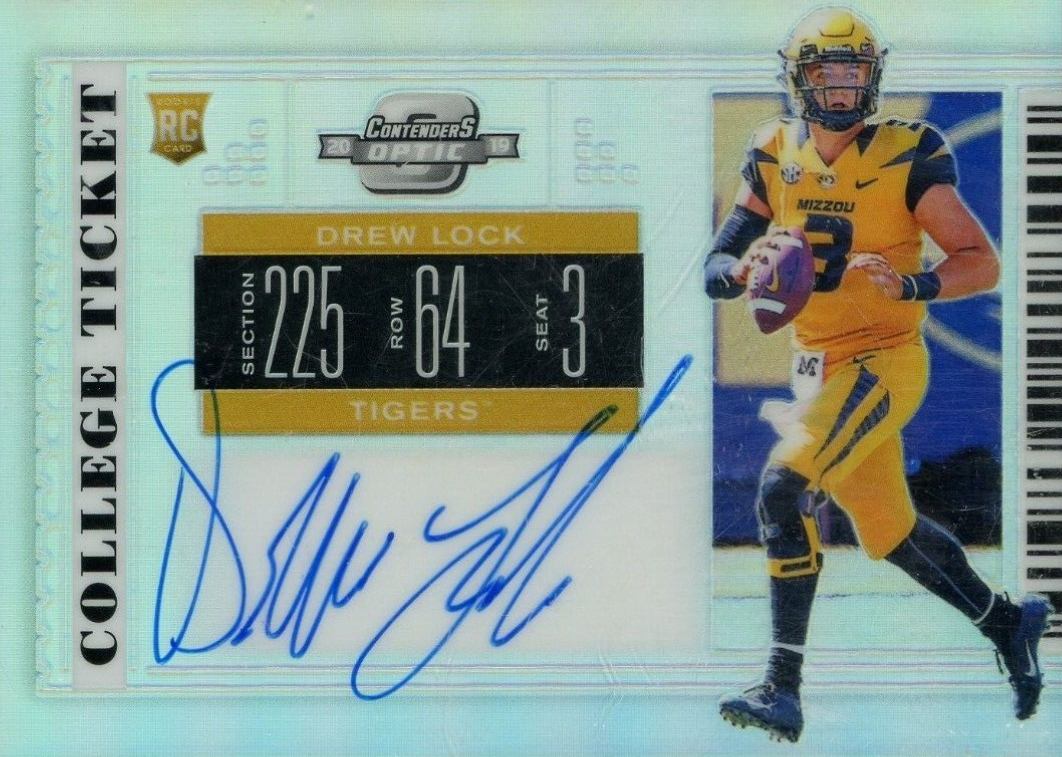 2019 Panini Contenders Draft Picks  Drew Lock #110 Football Card