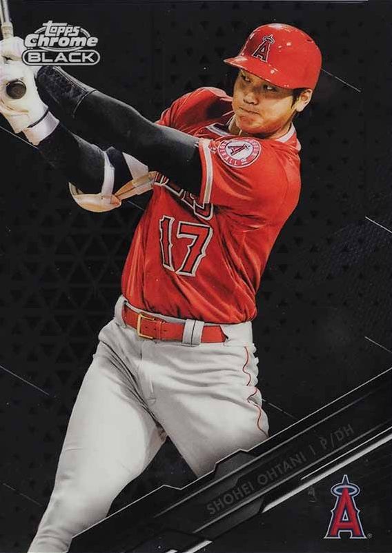 2020 Topps Chrome Black Shohei Ohtani #14 Baseball Card