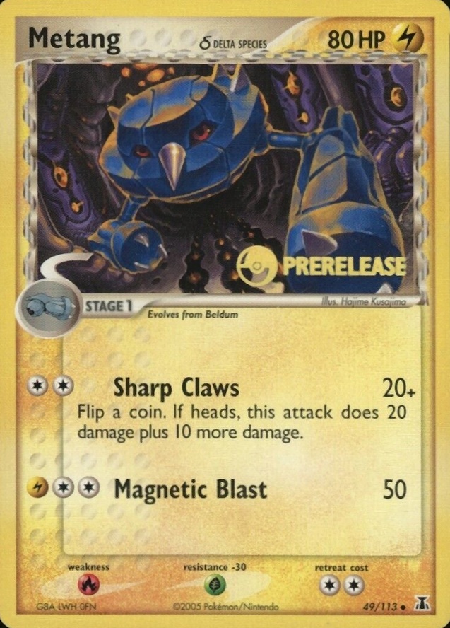 2005 Pokemon EX Delta Species Metang #49 TCG Card