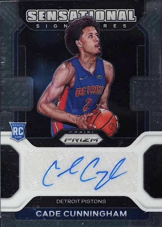 2021 Panini Prizm Sensational Signature Cade Cunningham #SSCCU Basketball Card