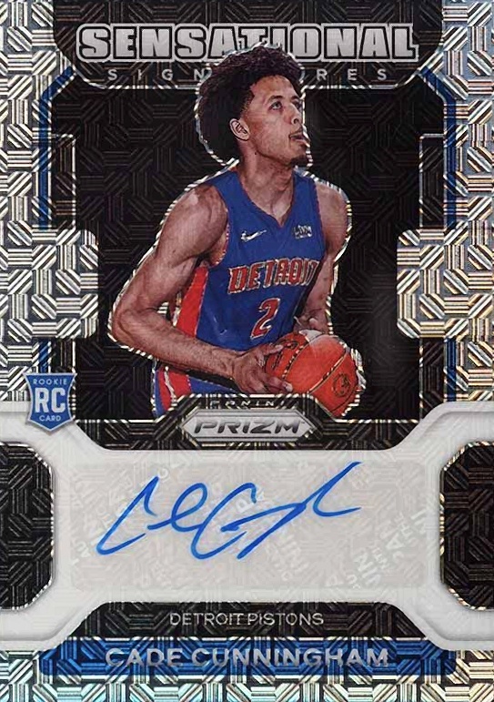 2021 Panini Prizm Sensational Signature Cade Cunningham #SSCCU Basketball Card