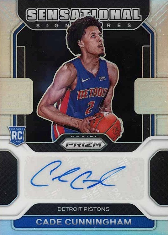 2021 Panini Prizm Sensational Signature Cade Cunningham #SSCCU Basketball Card