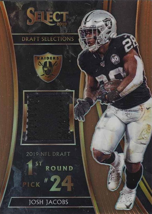 2019 Panini Select Draft Selections Memorabilia Prizm  Josh Jacobs #DS6 Football Card