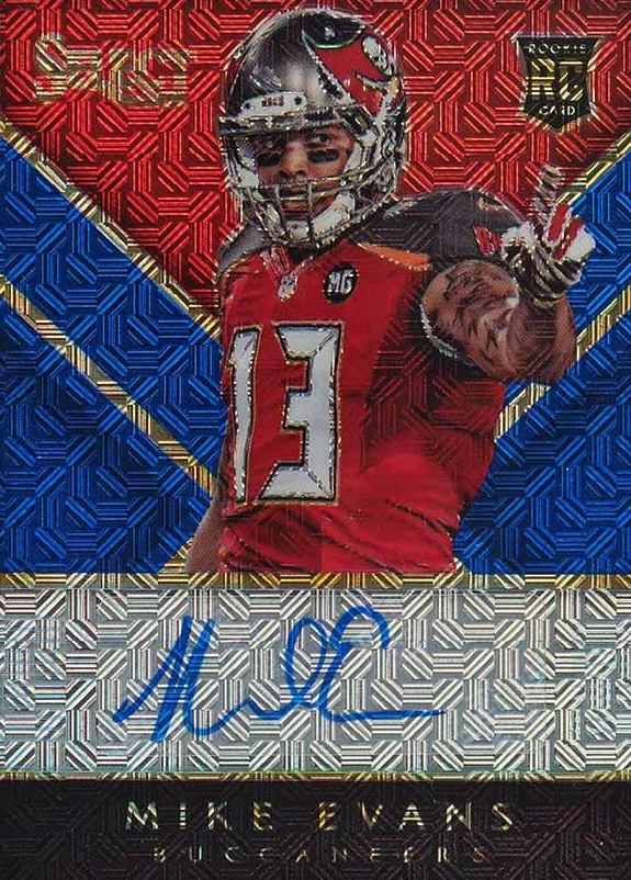 2014 Panini Select Rookie Autograph Mike Evans #RAME Football Card