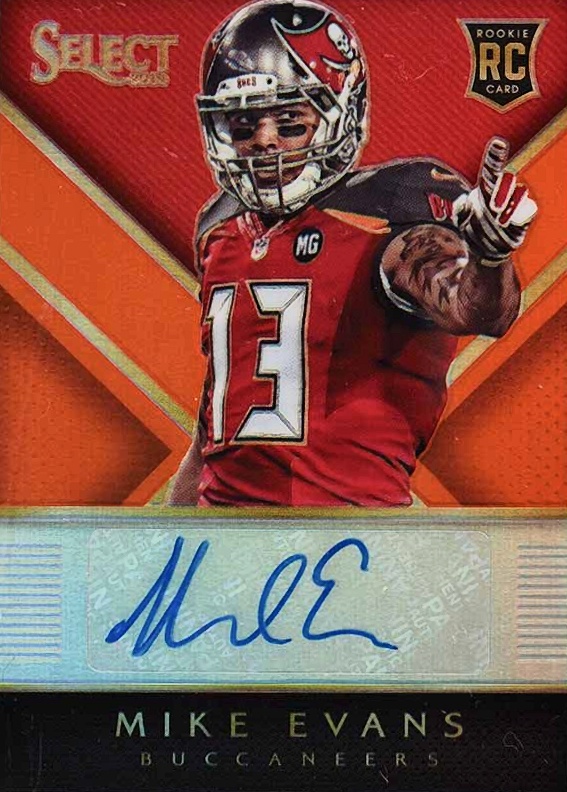 2014 Panini Select Rookie Autograph Mike Evans #RAME Football Card