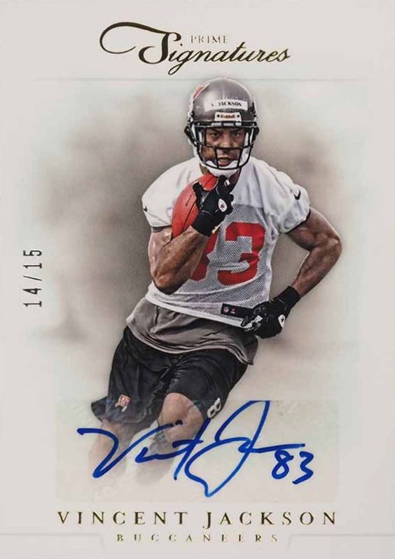 2012 Panini Prime Signatures Vincent Jackson #69 Football Card