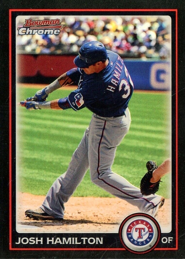 2010 Bowman Chrome Josh Hamilton #6 Baseball Card