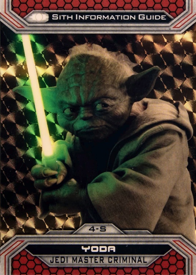 2015 Star Wars Chrome Perspectives Yoda #4-S Non-Sports Card