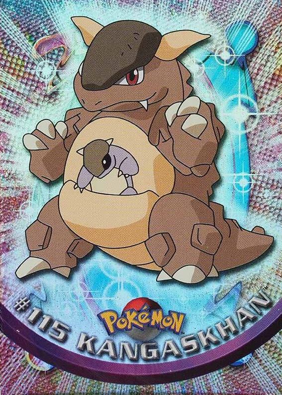 2000 Topps Pokemon TV Animation Series 2 Kangaskhan #115 TCG Card