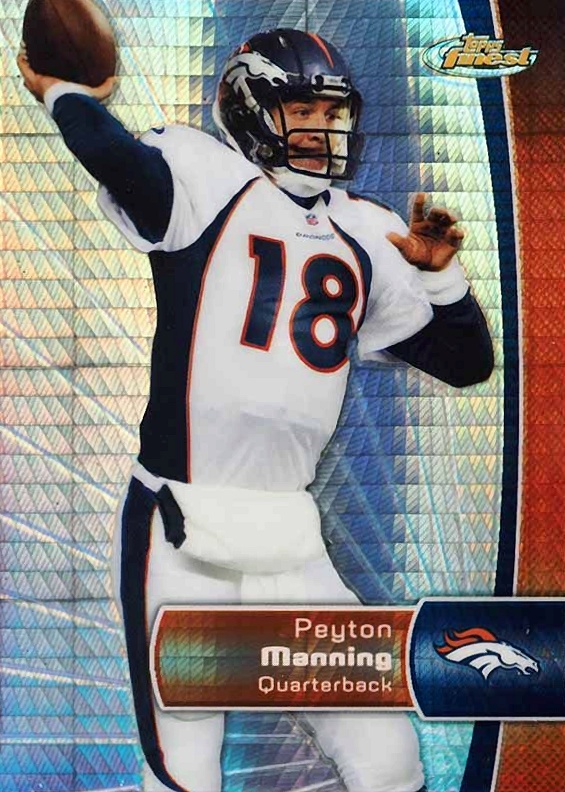 2012 Finest Peyton Manning #60 Football Card