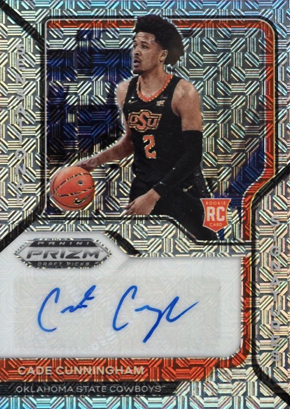 2021 Panini Prizm Draft Picks Sensational Signatures Cade Cunningham #SSCCU Basketball Card