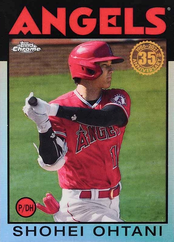 2021 Topps Chrome 1986 Topps Baseball Shohei Ohtani #86BC9 Baseball Card