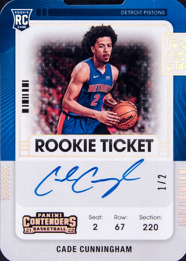 2021 Panini Contenders Cade Cunningham #101 Basketball Card