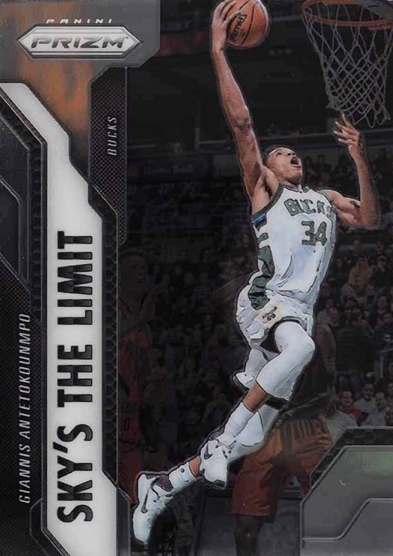 2016 Panini Prizm Sky's the Limit Giannis Antetokounmpo #7 Basketball Card