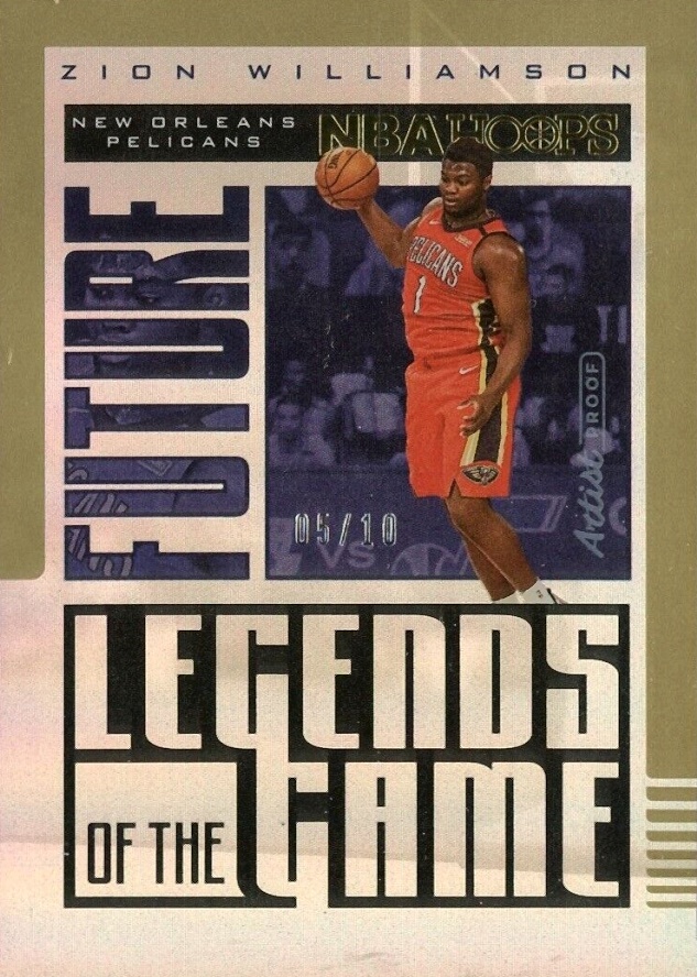 2020 Panini Hoops Future Legends of the Game Zion Williamson #4 Basketball Card