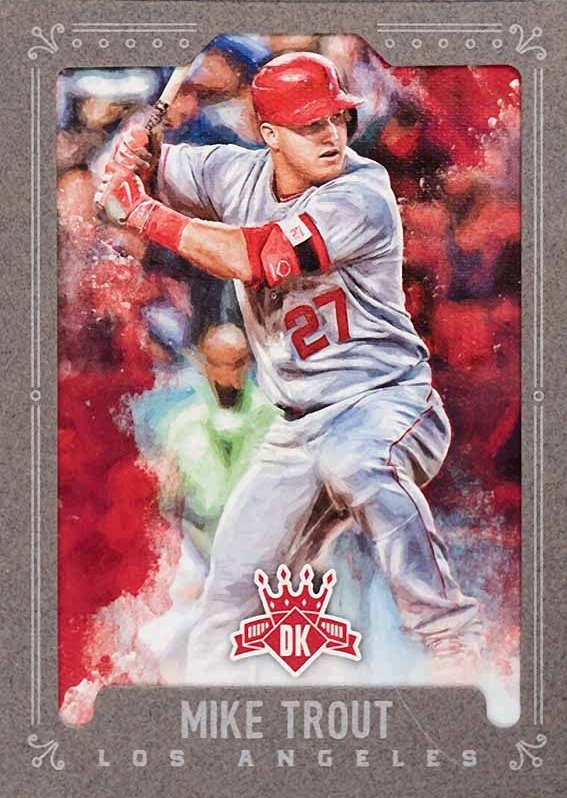 2017 Panini Diamond Kings Mike Trout #67 Baseball Card