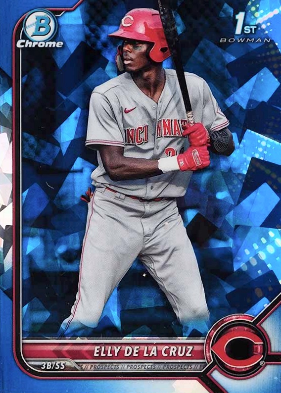 2022 Bowman Sapphire Edition Chrome Prospects Elly de La Cruz #BCP50 Baseball Card