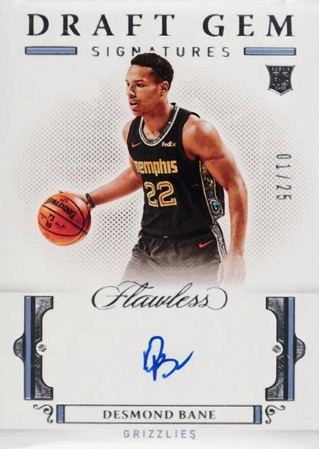 2020 Panini Flawless Draft Gem Signatures Desmond Bane #DGDBN Basketball Card