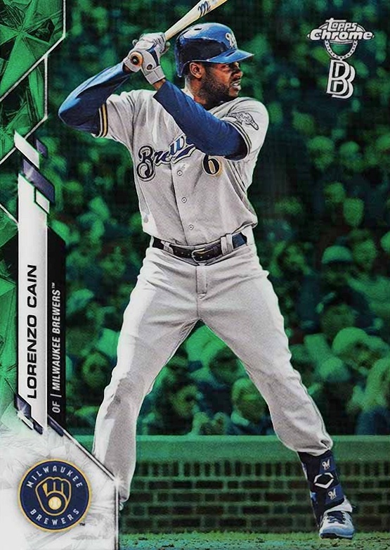 2020 Ben Baller Chrome Lorenzo Cain #153 Baseball Card