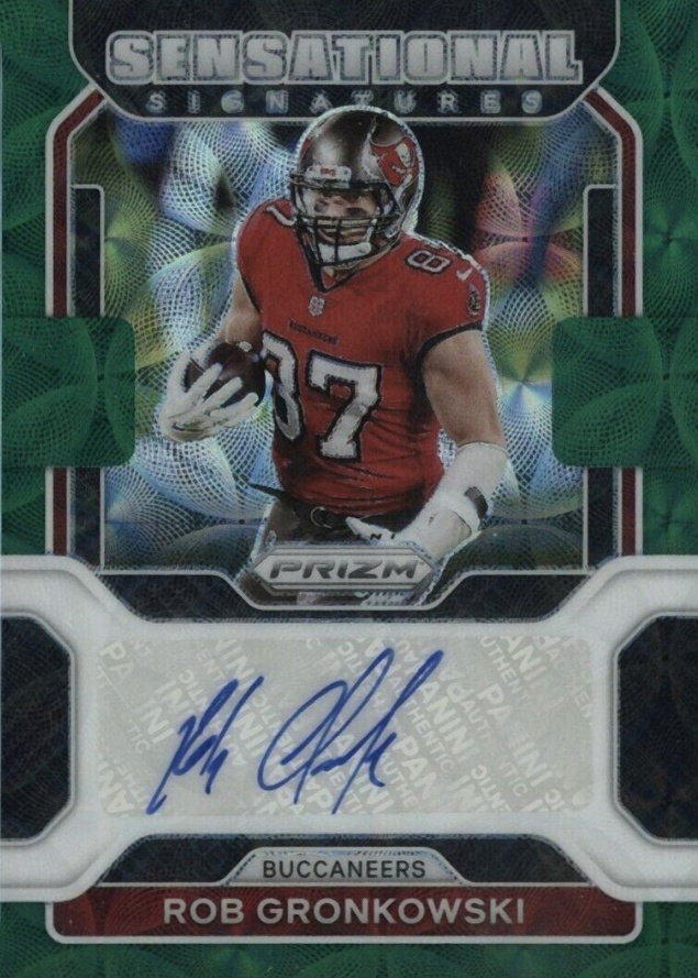 2021 Panini Prizm Sensational Signatures Rob Gronkowski #SSRG Football Card