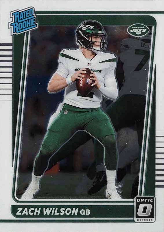 2021 Panini Donruss Optic Zach Wilson #202 Football Card